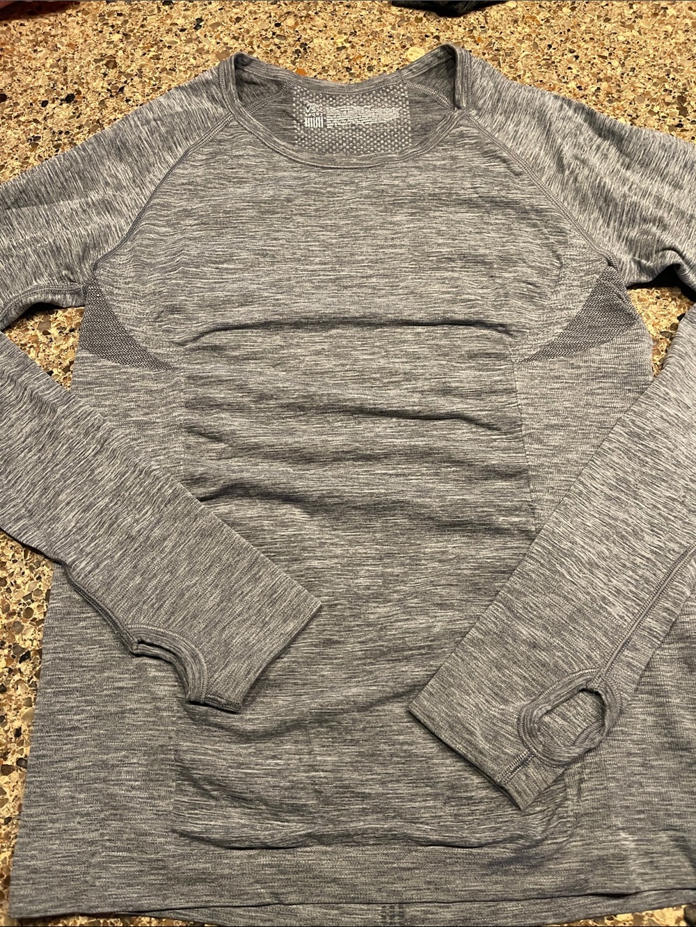 Victoria's Secret VSX Sport Heather Gray Performance Top